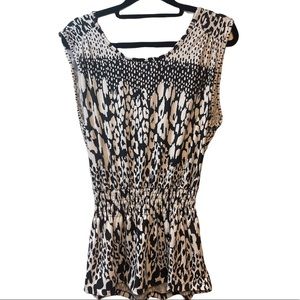 Robert Louis: Scattered Leopard Print Tank Top